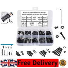 High-Grade 410Pcs M2 Bolt & Nut Set -  7380 Certified Precision Fasteners