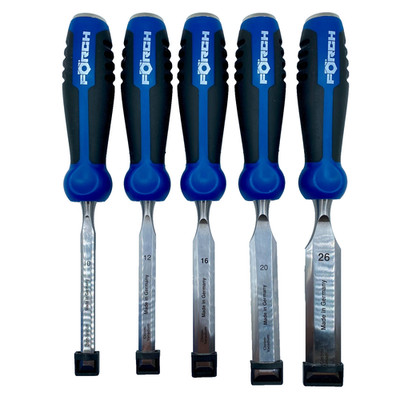 Förch Gouge Set 2k Plastic for Wood 10, 12, 16, 20, 26mm Made in Germany