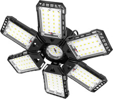 LED Garage Lights 1 Pack -180W, 18000LM 6500K Led Shop Light with 6 1 Deformable