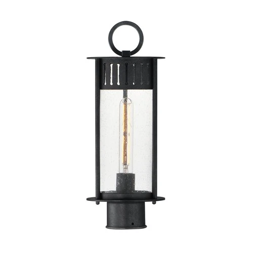 Maxim 30630 Windsor 17" Tall Post Light - Black - Picture 1 of 4