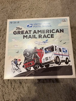 Big Potato The Great American Mail Race Board Game Postal Theme 2-4 Players 10+