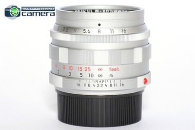 LEICA Summilux M50mm f1.4 2nd 復刻 11714 Leica Summilux-M 50mm f/1.4 Lens Silver Chrome Reissue 11714