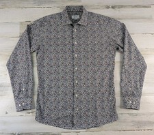 Eton Shirt Mens 41 16 Large Slim Floral Button Up