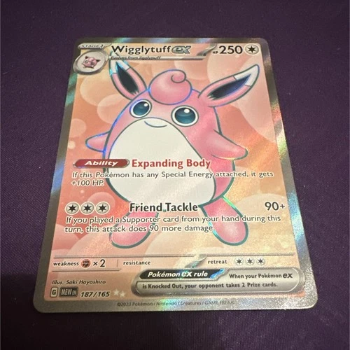 The Pokemon Company Wigglytuff ex SV 151 187/165 UR Holo FA Eng 2023 HP 250