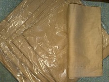 Kim Seybert Gold Linen Fabric Napkins - SET OF 6 -New in package - HOT DEAL