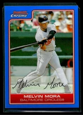 Melvin Mora 2006 Bowman Chrome #104 Blue Refractors #/150