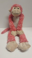 Dan Dee Monkey Plush Stuffed Animal Hanging Latching 20" Heart Valentine's