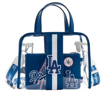Loungefly MLB LA Dodgers Clear Tote Crossbody Stadium Bag w:Pouch NWT  SHIP FAST
