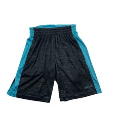 Spalding Boys Athletic Shorts Size S 8 Black Blue Performance Basketball