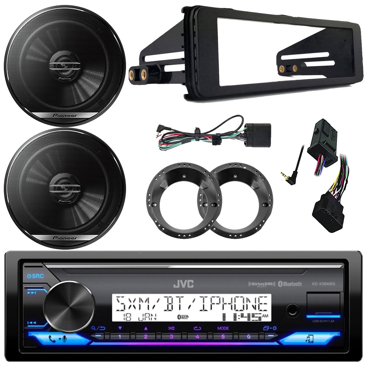 JVC Bluetooth Stereo Receiver, 2x 6.5