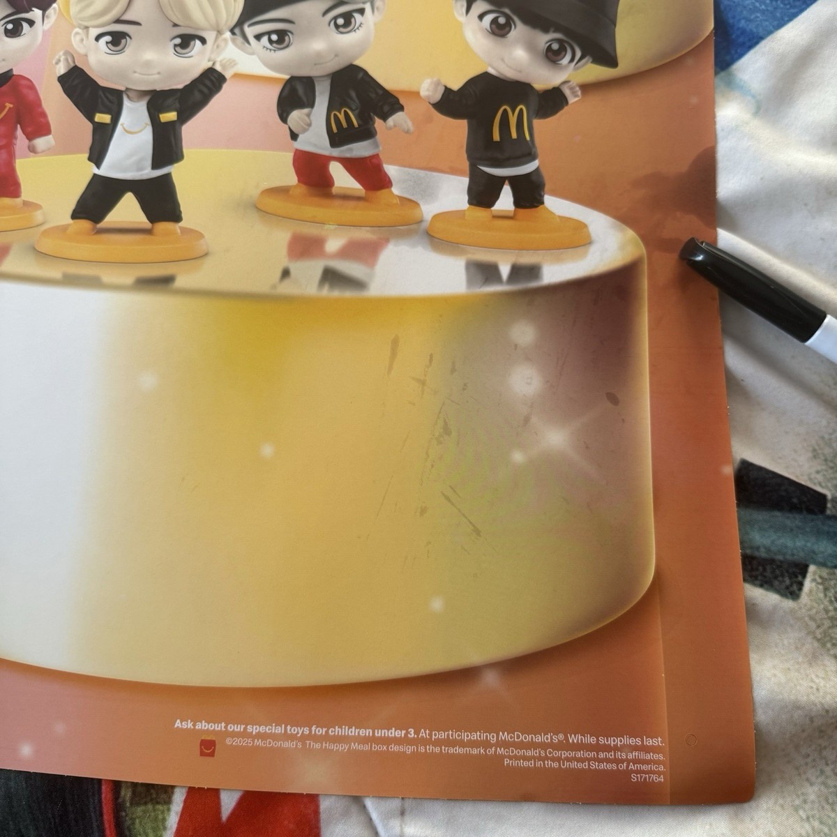 BTS x McDonald's TinyTAN Happy Meal Promotional Poster 2025 “RARE