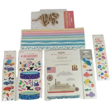 Mrs Grossmans Stickers Lot Sheets Pool Beach Swim Water Car Racing Boat Vintage