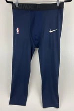 NIKE Pro NBA 3/4 Compression Tights Navy Blue Large NWOT AA0751-419