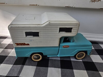 1963 Turquoise TONKA CAMPER TRUCK Vintage 1960's All Original