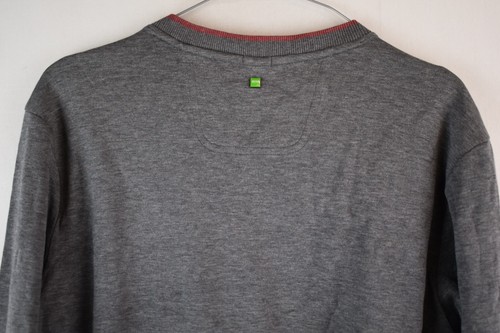 HUGO BOSS Grey Sweatshirt size M Mens Crewneck Pullover Casual Outdoors - Picture 7 of 8