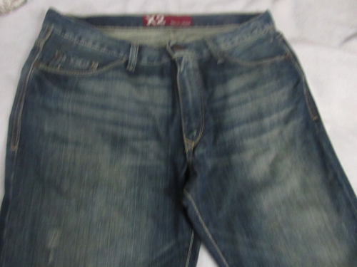 X2 Quality 100% cotton blue denim cowboy jeans M11 slim low-rise boot cut 34X32 - Picture 6 of 16