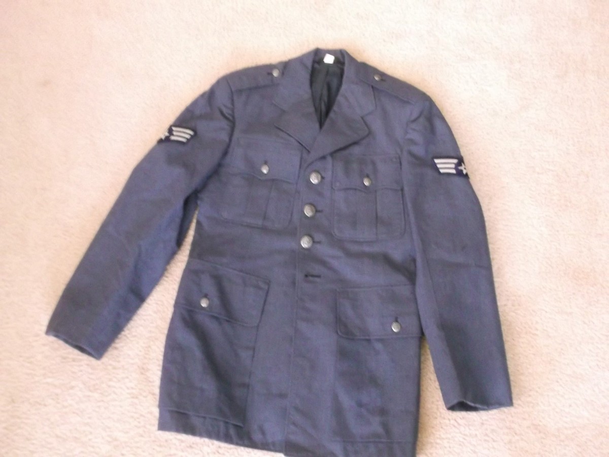 60s USAF ヴィンテージ VIETNAM BLUE 1084ジャケット Vintage 60s Vietnam War Mens 44S USAF Wool Blue 1084 Officer