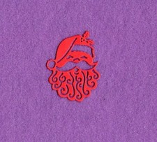 SANTA FACE JOLLY die cuts scrapbook cards