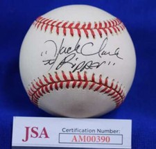 Jack The Ripper Clark JSA Cert Autograph National League Signed Baseball