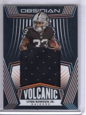 Lynn Bowden Jr 2020 Panini Obsidian Volcanic ORANGE 56/75 Relic Card #VM-29