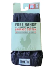 Duluth Trading Company Men's Free Range Organic Cotton Boxer Brief Small Black