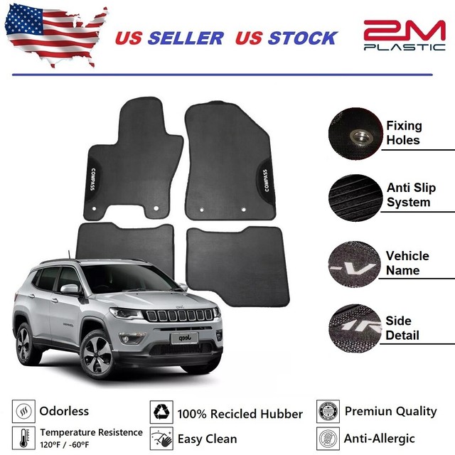 Floor Mat Rubber For Jeep Compass 2018 2019 2020 Custom Model 2MPLASTIC