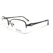 Marchon Eyeglasses Frames TRES JOLIE 173 033 Purplish Gray Rectangular 51-17-135