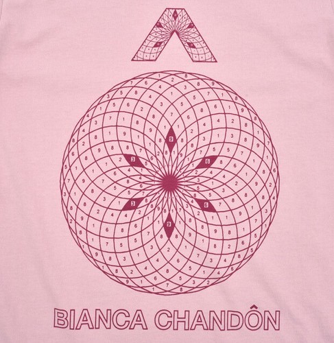 NUEVA BIANCA CHANDÔN Para hombres XL Camiseta Sagrada Circumflex Rosa Unisex Nueva Sin Etiquetas Hecha en EE. UU. - Imagen 4 de 7