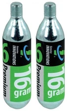 2 pack Genuine Innovations Co2 16g Threaded Refill Cartridges Pair Bike Inflator