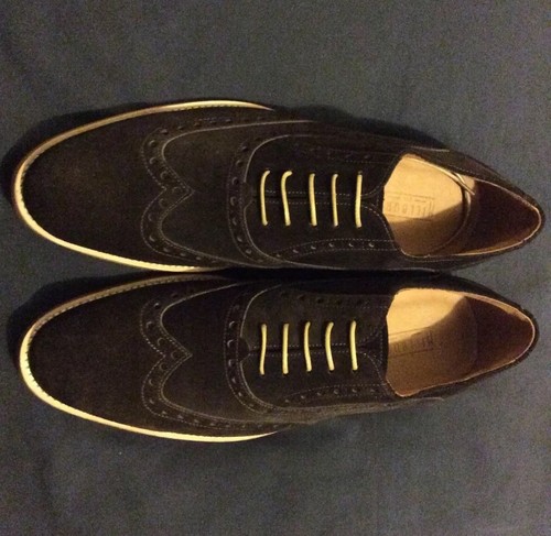 Men's Millburn Co. Wingtip Oxford 9 Brown Suede - Picture 4 of 10