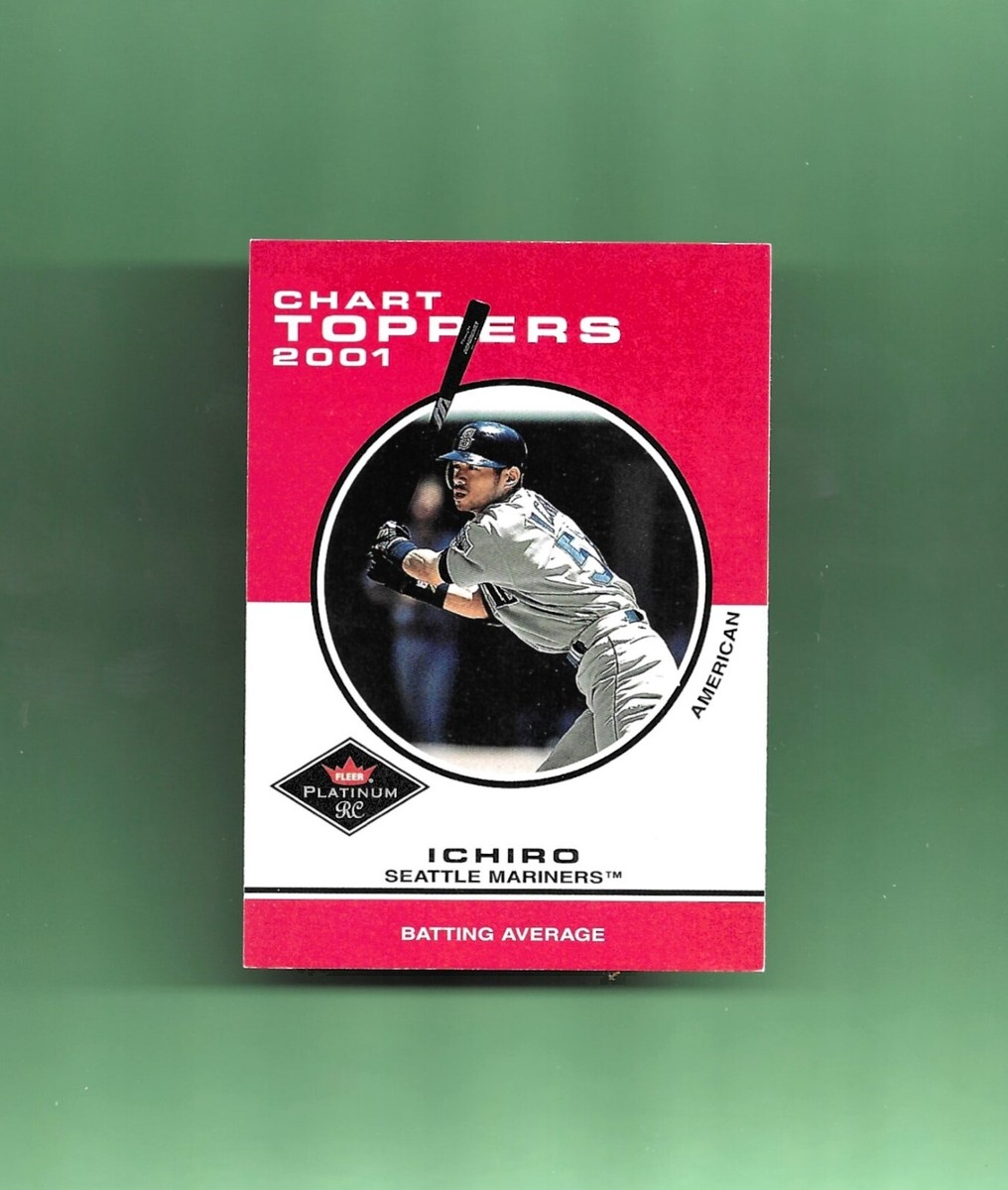 2001 Fleer Platinum CHART TOPPERS ROOKIE RC # 416 ICHIRO SEATTLE