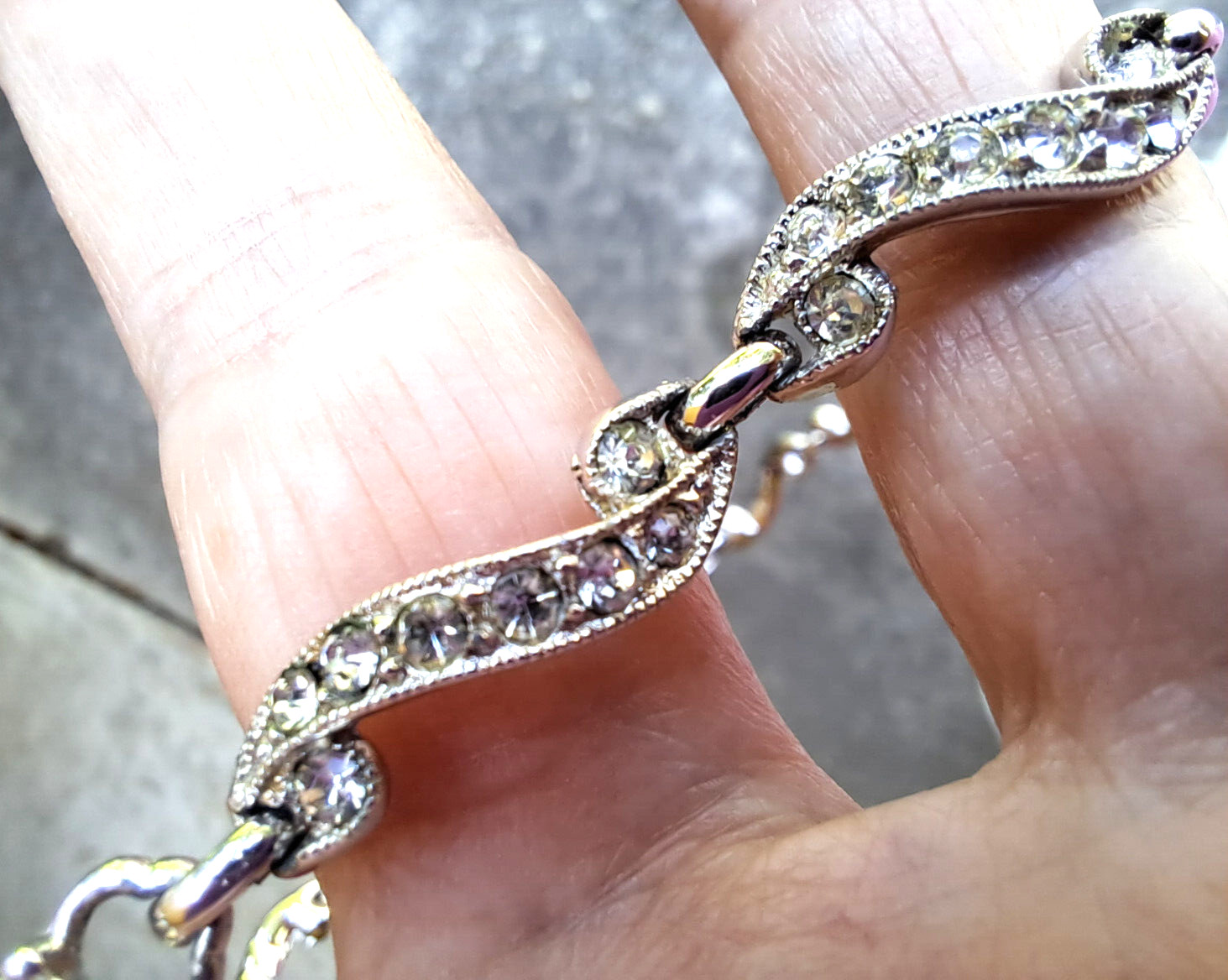 Vintage Bogoff Choker Necklace Pave Rhinestone Li… - image 16