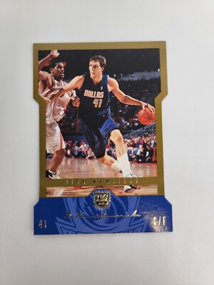 GOLD BORDER PARALLEL DIECUT 2004-05 Skybox DIRK NOWITZKI DALLAS MAVERICKS LE