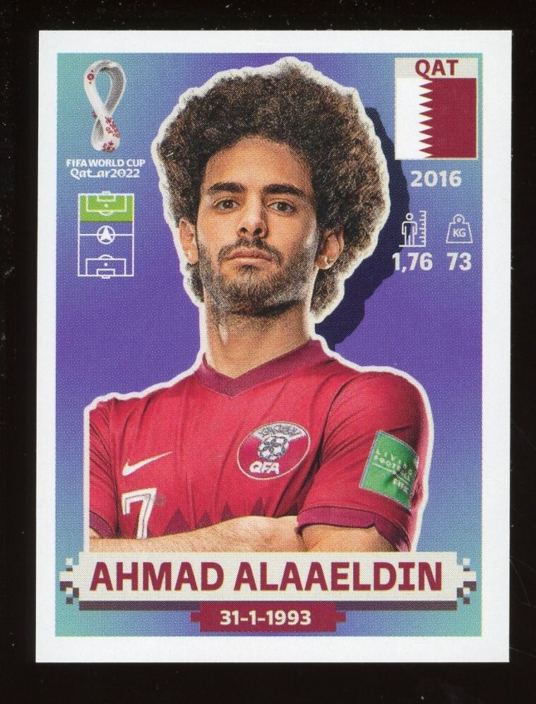 2022 Fifa World Cup Panini Sticker Qatar AHMAD ALAAELDIN Qatar QAT17