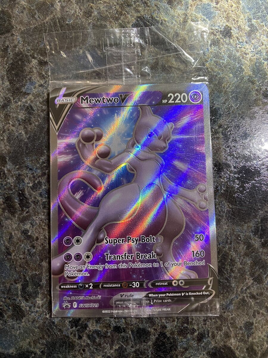 Carta Pokémon Tcg Mewtwo V - Promo Swsh229 Pokemon Go