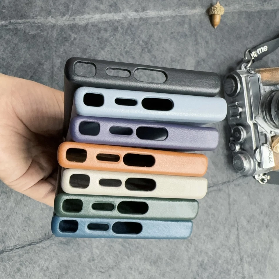 Shockproof Original Vegan Leather Case For Samsung Galaxy S24 Ultra,S24 Plus,S24 - Image 4 of 4