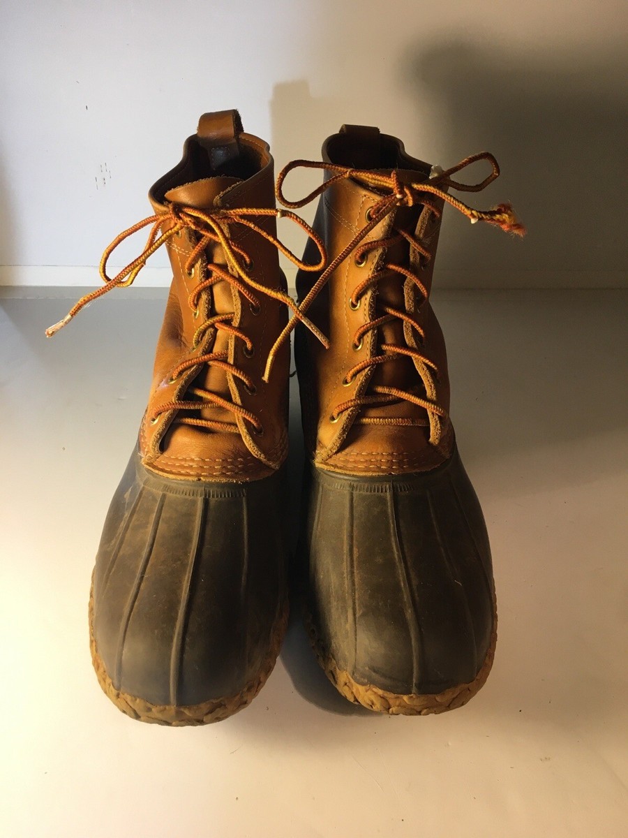 Vintage L.L. Bean Bean Boots Duck Boots Men\'s 13 GN Made in USA 1980s Vintage 1980s L.l.bean Leather Duck Boots Size 9 - Etsy main image 4