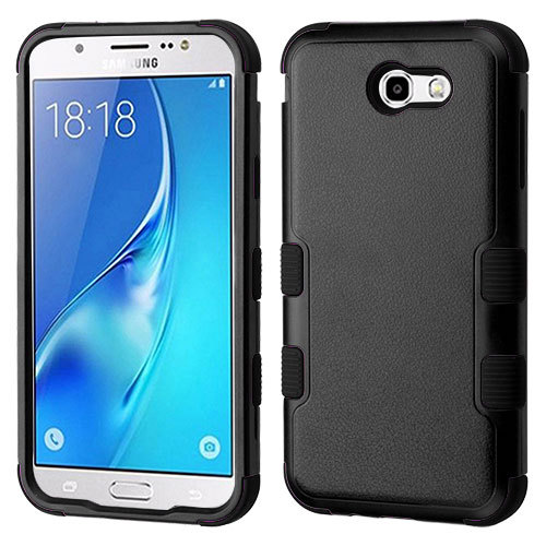 For Samsung Galaxy Halo I8520 - HYBRID HARD&SOFT RUBBER ARMOR IMPACT CASE BLACK - Picture 2 of 5