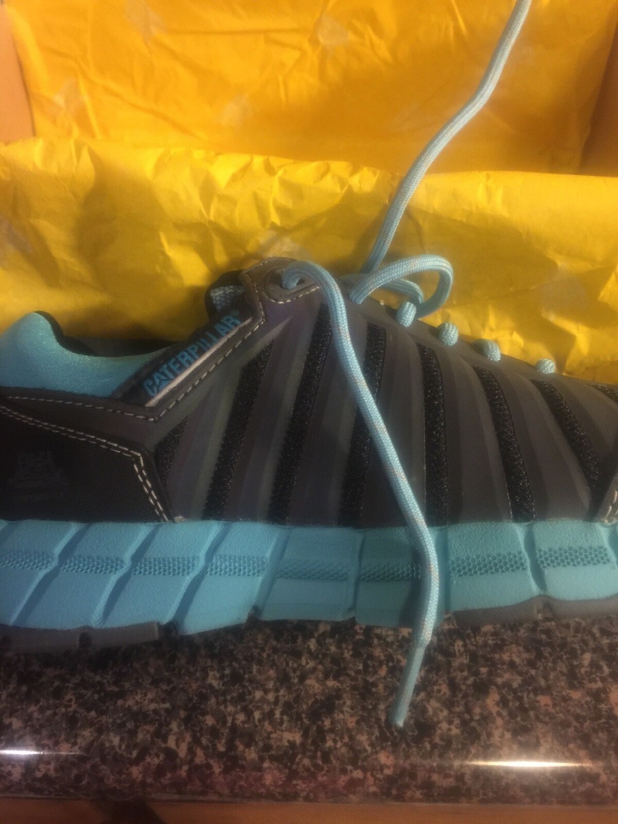 CAT P90691 Athletic Work Shoes,6,W,Women,Blue,PR Safety Shoe Brand