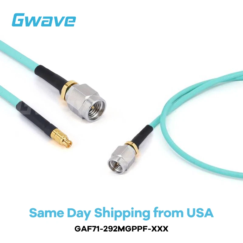GWAVE TECHNOLOGY INC. 2.92mm Male to GPPO(Mini-SMP) Female Cable | RG-405SS Flexible Coax | DC-40GHz