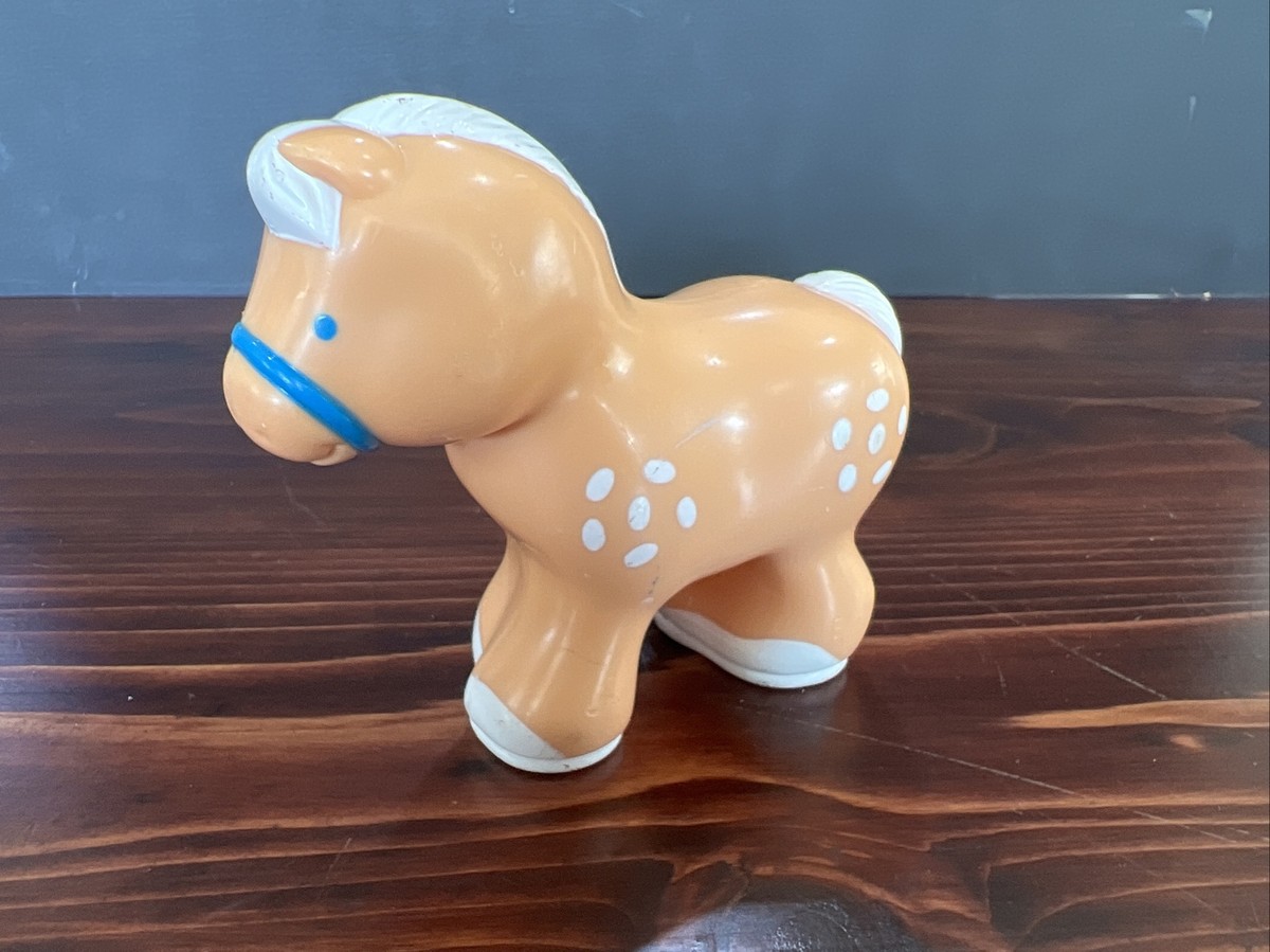 VTG Horse Figure Farm Animal 90s Shelcore Toy Chunky Plastic