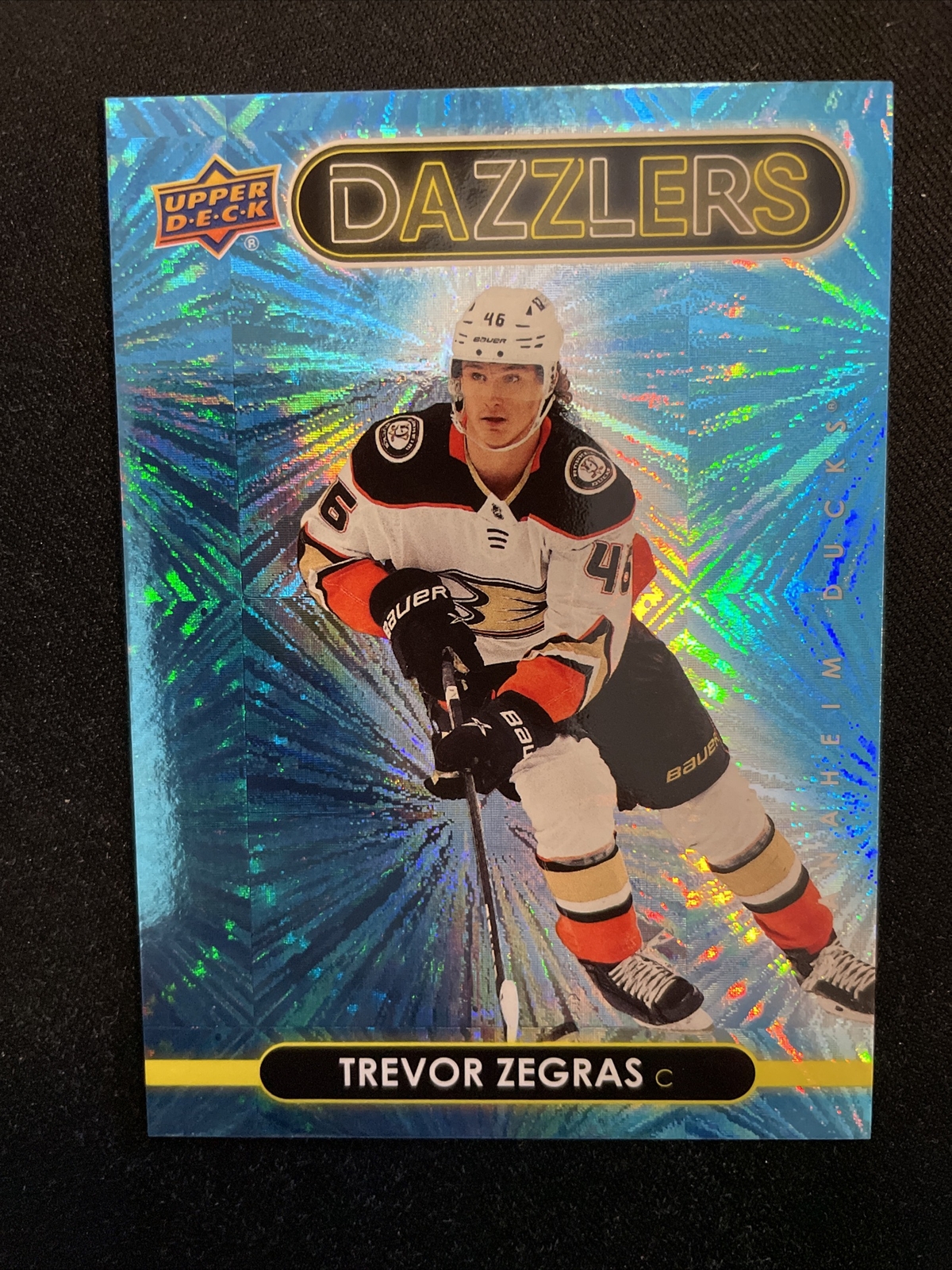 21-22 UD Series 1 Hockey Rookie RC Blue Dazzlers DZ-1 Trevor Zegras