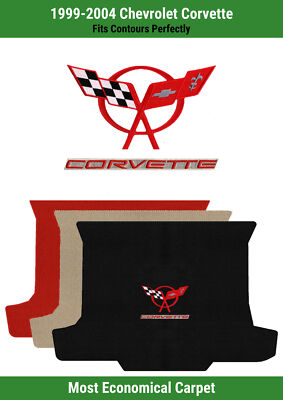 Lloyd Velourtex Deck Mat for '99-04 Chevy Corvette w/Red/Beige C5 Corvette