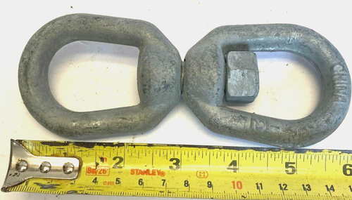 Galvanized Swivel Eye & Eye  1/2" Chain Anchor Anti Twist Rope 13MM Boat Yacht - Afbeelding 4 van 4