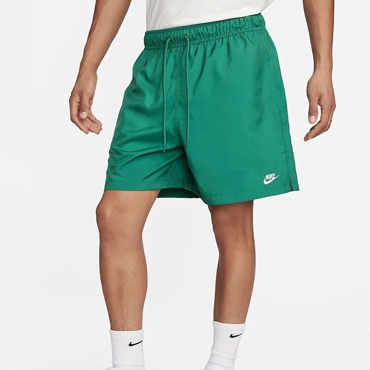 Nike Club Woven Flow Lined Above Knee Shorts Mens M-T Green Malachite FN3307-365