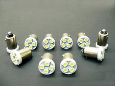 10 Chevy BRIGHT White 12V LED Instrument Panel BA9S 1815 Light Bulbs 1895