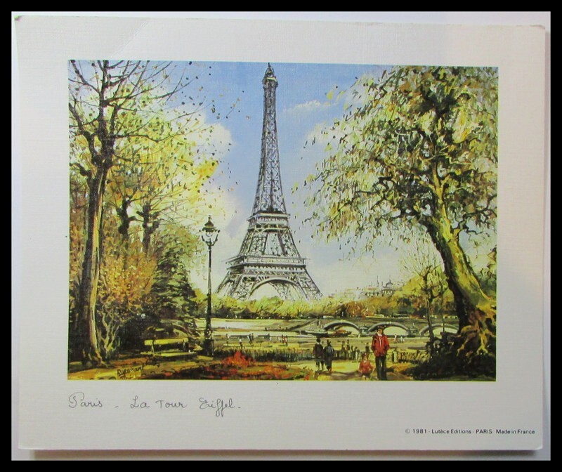 1980 - 1981 Lutece Edition: Set of 4 Paris Lithographs 6 x