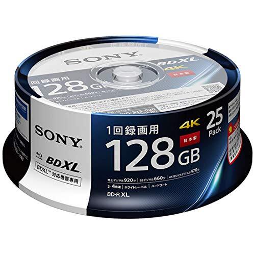 SONY Blu-ray Disc BD-R XL 128GB 4X Speed Printable Disc 25 discs