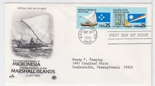 TurtlesTradingPost- Micronesia & Marshall Islands #2506-07 1990 FDC Artcraft Var