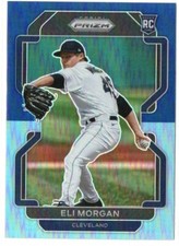 Eli Morgan 2022 Panini Prizm Carolina Blue Hot Box Prizm Rookie Card #113